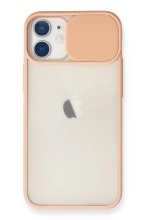 Newface Apple iPhone 11 Kılıf Palm Buzlu Kamera Sürgülü Silikon - Pembe
