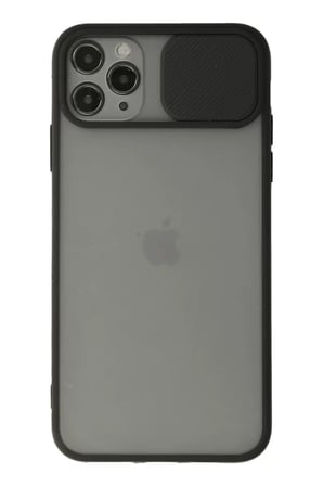 Newface Apple iPhone 11 Pro Kılıf Palm Buzlu Kamera Sürgülü Silikon - Siyah