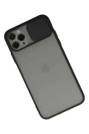 Newface Apple iPhone 11 Pro Kılıf Palm Buzlu Kamera Sürgülü Silikon - Siyah