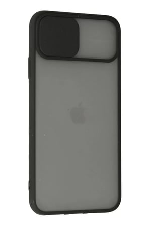 Newface Apple iPhone 11 Pro Kılıf Palm Buzlu Kamera Sürgülü Silikon - Siyah