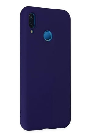 Newface Huawei P20 Lite Kılıf Nano içi Kadife Silikon - Mor