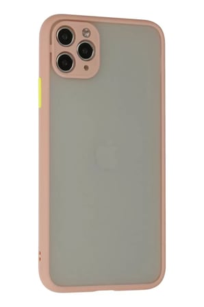 Newface Apple iPhone 12 Pro Max Kılıf Montreal Silikon Kapak - Pembe