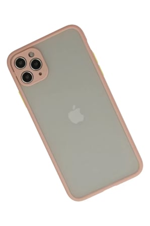Newface Apple iPhone 12 Pro Max Kılıf Montreal Silikon Kapak - Pembe