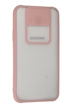 Newface Samsung Galaxy J7 Kılıf Palm Buzlu Kamera Sürgülü Silikon - Pembe