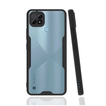 Newface Realme C21 Kılıf Platin Silikon - Siyah