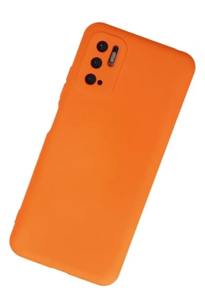 Newface Xiaomi Redmi Note 10 5G Kılıf Nano içi Kadife Silikon - Turuncu