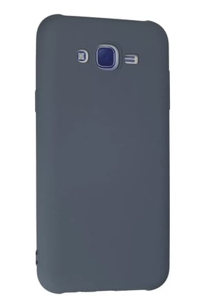 Newface Samsung Galaxy J7 Kılıf Nano içi Kadife Silikon - Gri