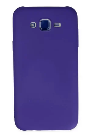 Newface Samsung Galaxy J7 Kılıf Nano içi Kadife Silikon - Mor