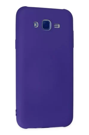 Newface Samsung Galaxy J7 Kılıf Nano içi Kadife Silikon - Mor