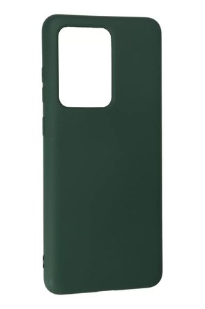 Newface Samsung Galaxy S20 Ultra Kılıf Nano içi Kadife Silikon - Koyu Yeşil