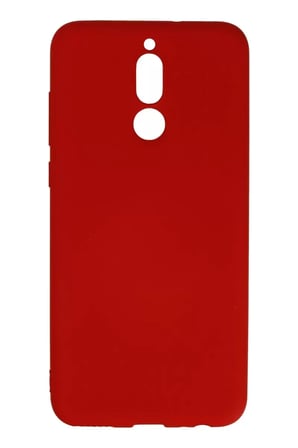 Newface Huawei Mate 10 Lite Kılıf Nano içi Kadife Silikon - Kırmızı