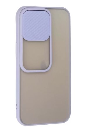 Newface Apple iPhone 13 Pro Kılıf Palm Buzlu Kamera Sürgülü Silikon - Lila