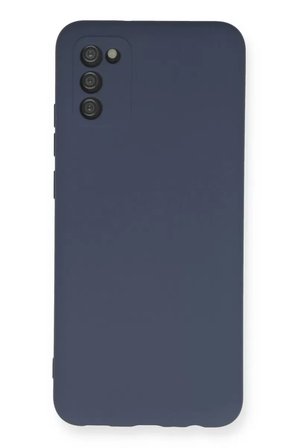 Newface Samsung Galaxy A03S Kılıf Nano içi Kadife Silikon - Gri