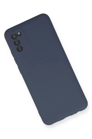 Newface Samsung Galaxy A03S Kılıf Nano içi Kadife Silikon - Gri