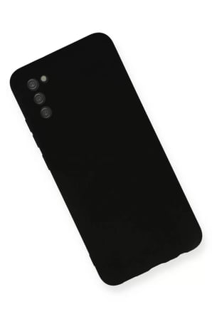 Newface Samsung Galaxy A03S Kılıf Nano içi Kadife Silikon - Siyah