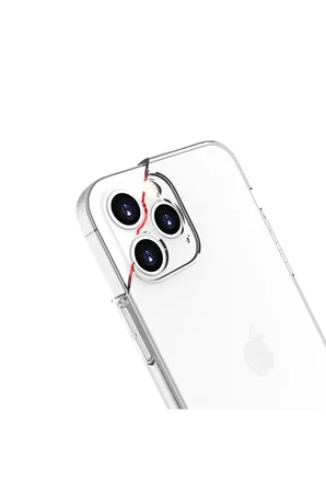 Newface Apple iPhone 13 Pro Kılıf Lüx Şeffaf Silikon