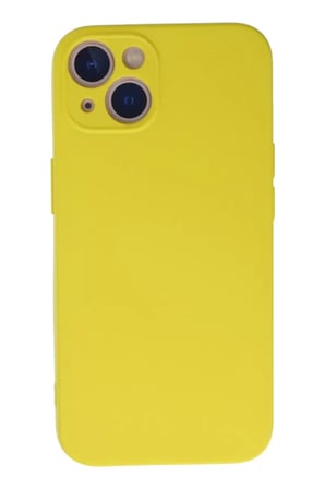 Newface Apple iPhone 13 Mini Kılıf Nano içi Kadife Silikon - Sarı