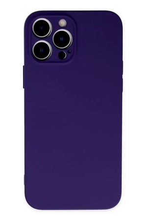 Newface Apple iPhone 13 Pro Kılıf Nano içi Kadife Silikon - Mor