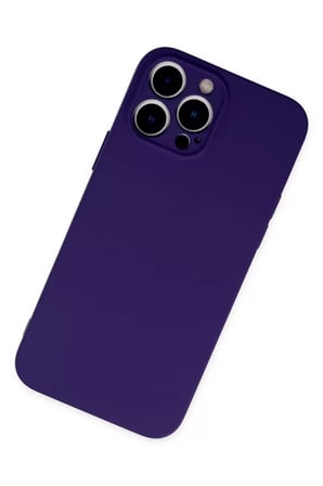 Newface Apple iPhone 13 Pro Kılıf Nano içi Kadife Silikon - Mor