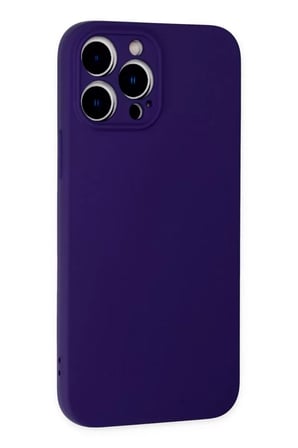 Newface Apple iPhone 13 Pro Kılıf Nano içi Kadife Silikon - Mor