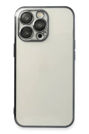 Newface Apple iPhone 13 Pro Kılıf Razer Lensli Silikon - Siyah