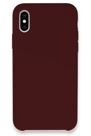 Newface Apple iPhone XS Max Kılıf Lansman Legant Silikon - Bordo
