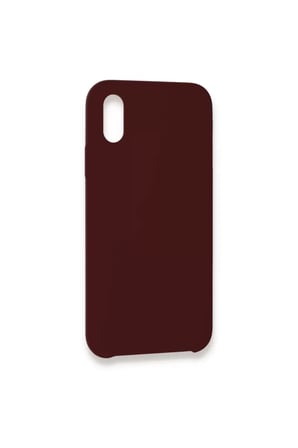 Newface Apple iPhone XS Max Kılıf Lansman Legant Silikon - Bordo