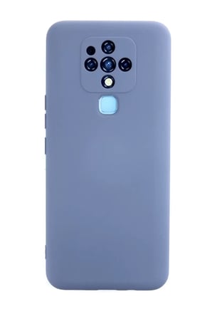 Newface Tecno Camon 16 Kılıf Nano içi Kadife Silikon - Gri