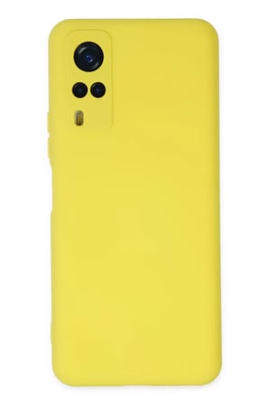 Newface Vivo Y53S Kılıf Nano içi Kadife Silikon - Sarı