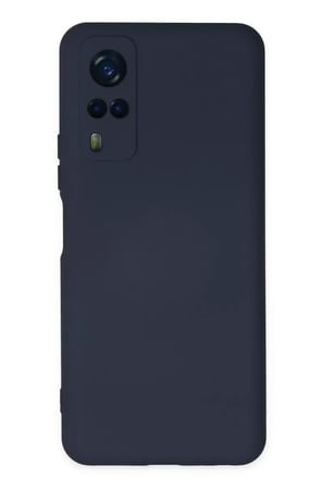 Newface Vivo Y53S Kılıf Nano içi Kadife Silikon - Lacivert