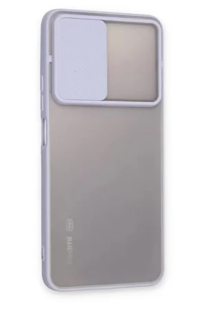 Newface Xiaomi Redmi Note 11T Kılıf Palm Buzlu Kamera Sürgülü Silikon - Lila