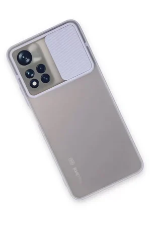 Newface Xiaomi Redmi Note 11T Kılıf Palm Buzlu Kamera Sürgülü Silikon - Lila