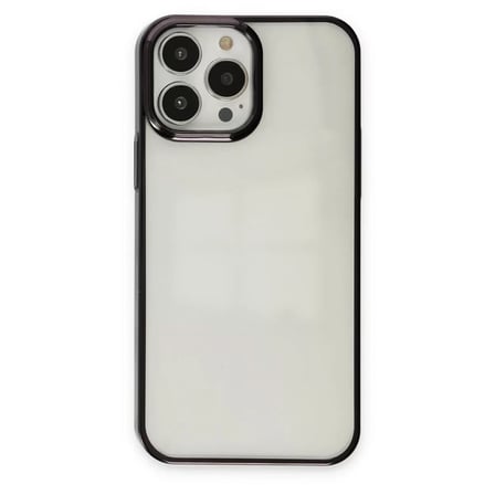 Newface Apple iPhone 13 Pro Max Kılıf Element Silikon - Siyah