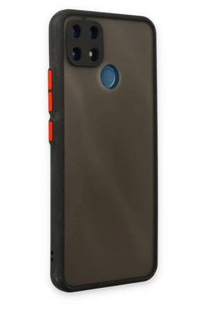Newface Realme C25 Kılıf Montreal Silikon Kapak - Siyah