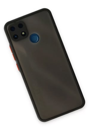 Newface Realme C25 Kılıf Montreal Silikon Kapak - Siyah
