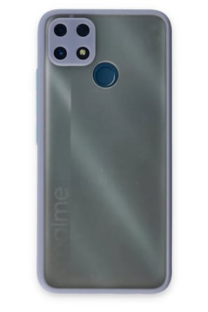 Newface Realme C25 Kılıf Montreal Silikon Kapak - Gri