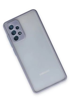 Newface Samsung Galaxy A72 Kılıf Montreal Silikon Kapak - Gri