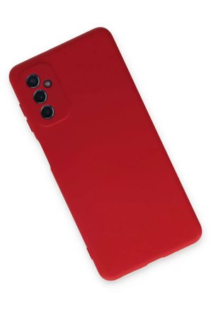 Newface Samsung Galaxy M52 5G Kılıf Nano içi Kadife Silikon - Kırmızı