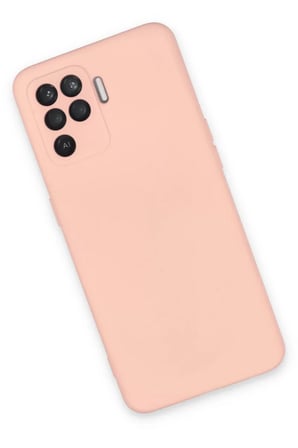 Newface Oppo Reno 5 Lite Kılıf Nano içi Kadife Silikon - Pudra