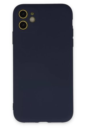 Newface Apple iPhone 11 Kılıf Nano içi Kadife Silikon - Lacivert