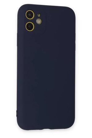 Newface Apple iPhone 11 Kılıf Nano içi Kadife Silikon - Lacivert
