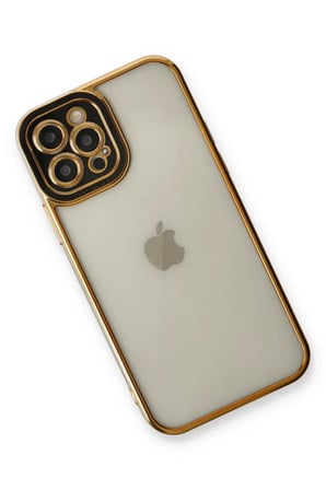 Newface Apple iPhone 12 Pro Kılıf Liva Lens Silikon - Siyah