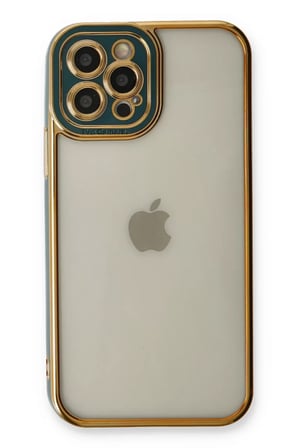 Newface Apple iPhone 12 Pro Kılıf Liva Lens Silikon - Yeşil
