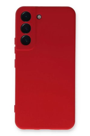 Newface Samsung Galaxy S22 Plus Kılıf Nano içi Kadife Silikon - Kırmızı