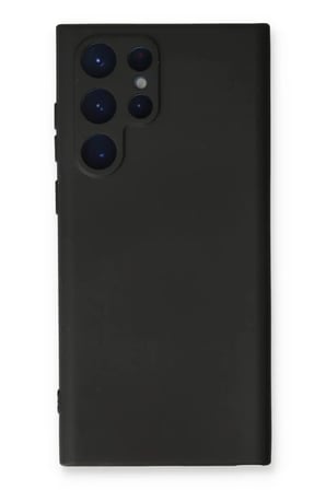 Newface Samsung Galaxy S22 Ultra Kılıf Nano içi Kadife Silikon - Siyah