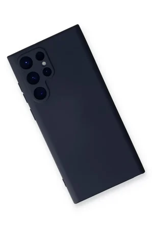 Newface Samsung Galaxy S22 Ultra Kılıf Nano içi Kadife Silikon - Lacivert