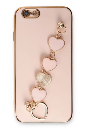 Newface Apple iPhone 6 Kılıf Esila Silikon - Pudra