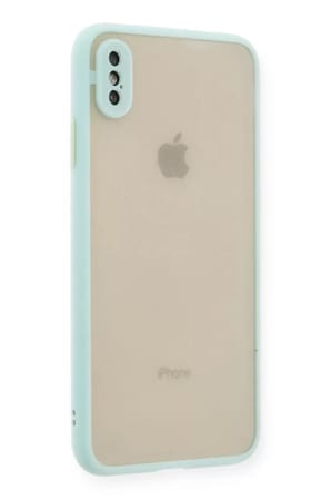 Newface Apple iPhone XS Max Kılıf Montreal Silikon Kapak - Turkuaz