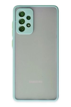 Newface Samsung Galaxy A72 Kılıf Montreal Silikon Kapak - Turkuaz