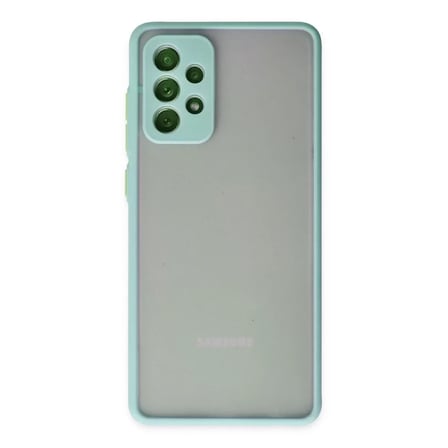 Newface Samsung Galaxy A72 Kılıf Montreal Silikon Kapak - Turkuaz